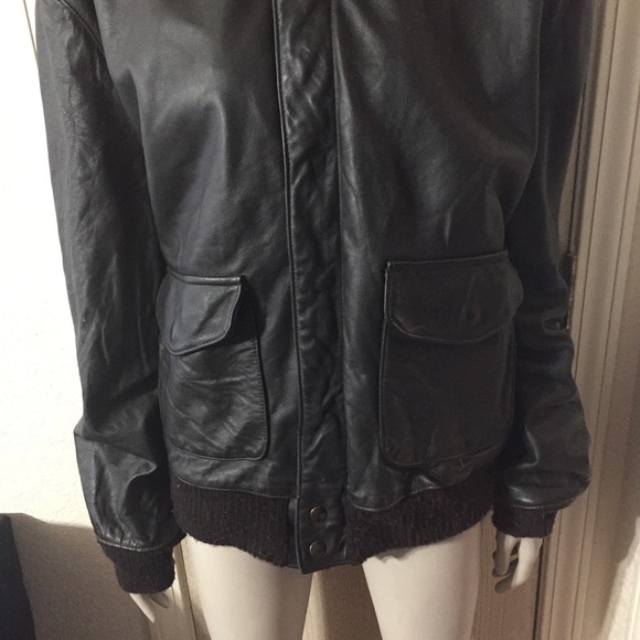 🔥Men’s A-2 Pilot Leather U.S Army Jacket🔥 - Picture 4 of 6